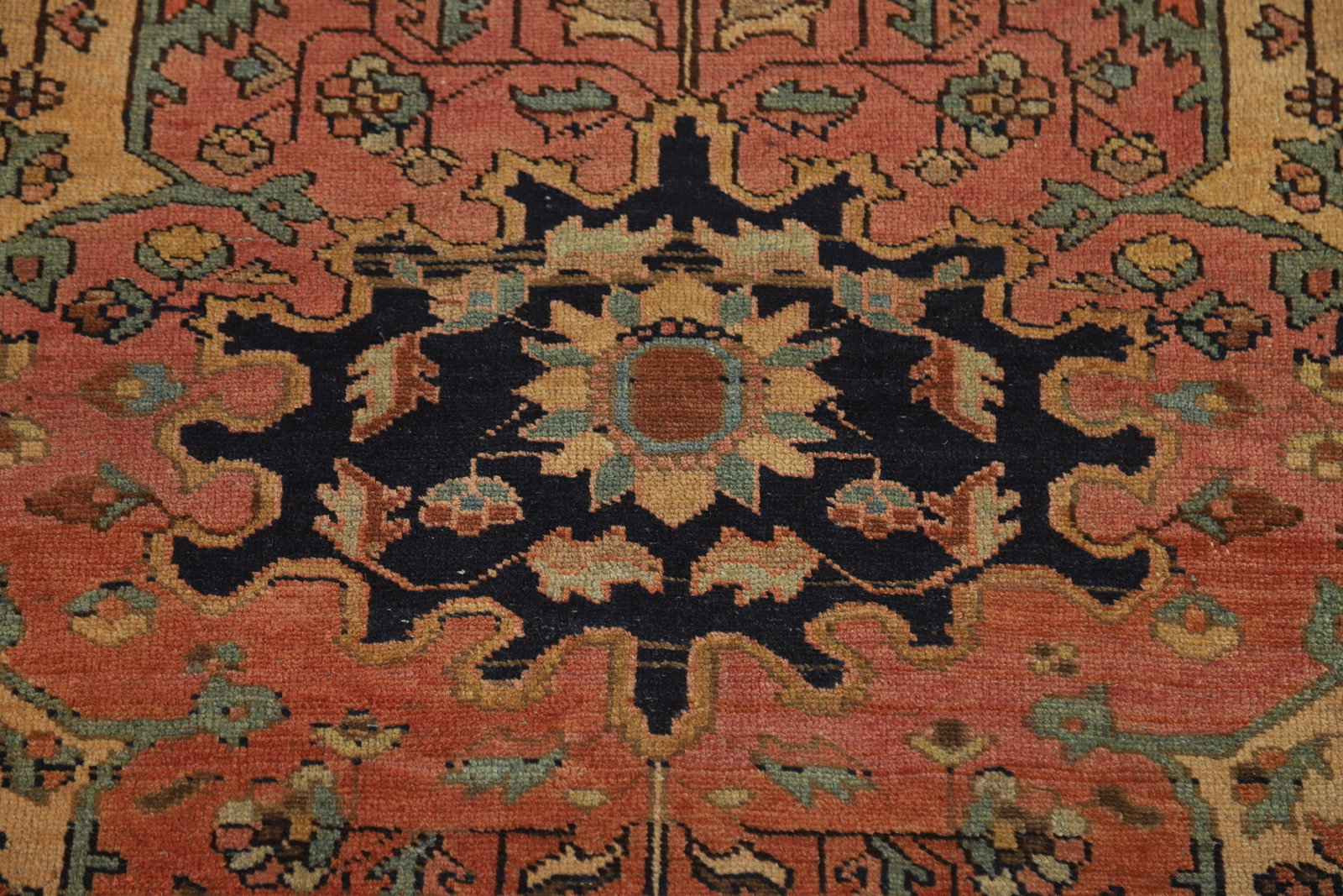 Pre-1900 Vegetable Dye Sarouk Farahan Persian Rug 3x5 - 9
