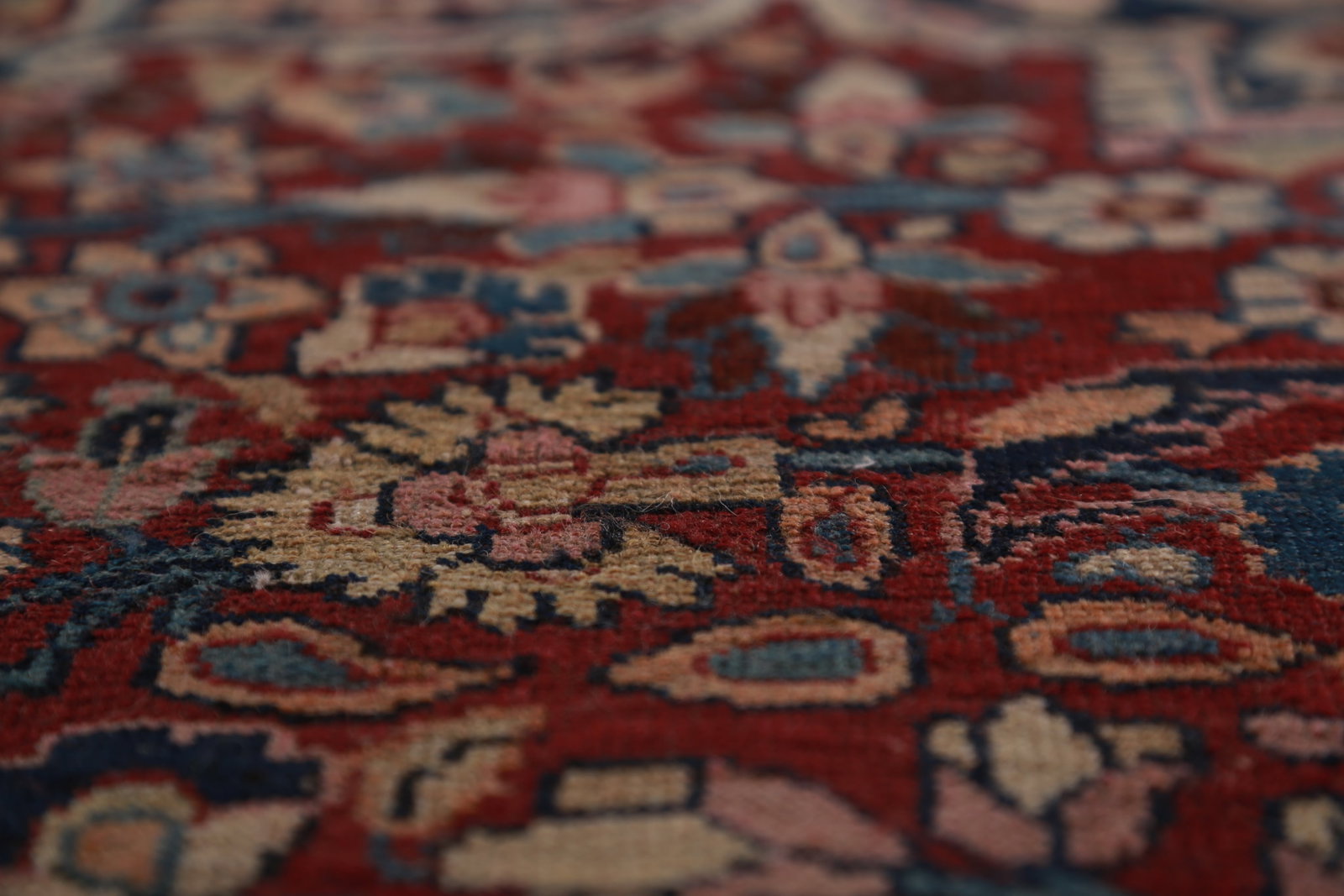 Pre-1900 Vegetable Dye Signed Mashad Persian Area Rug 10x13 - 9