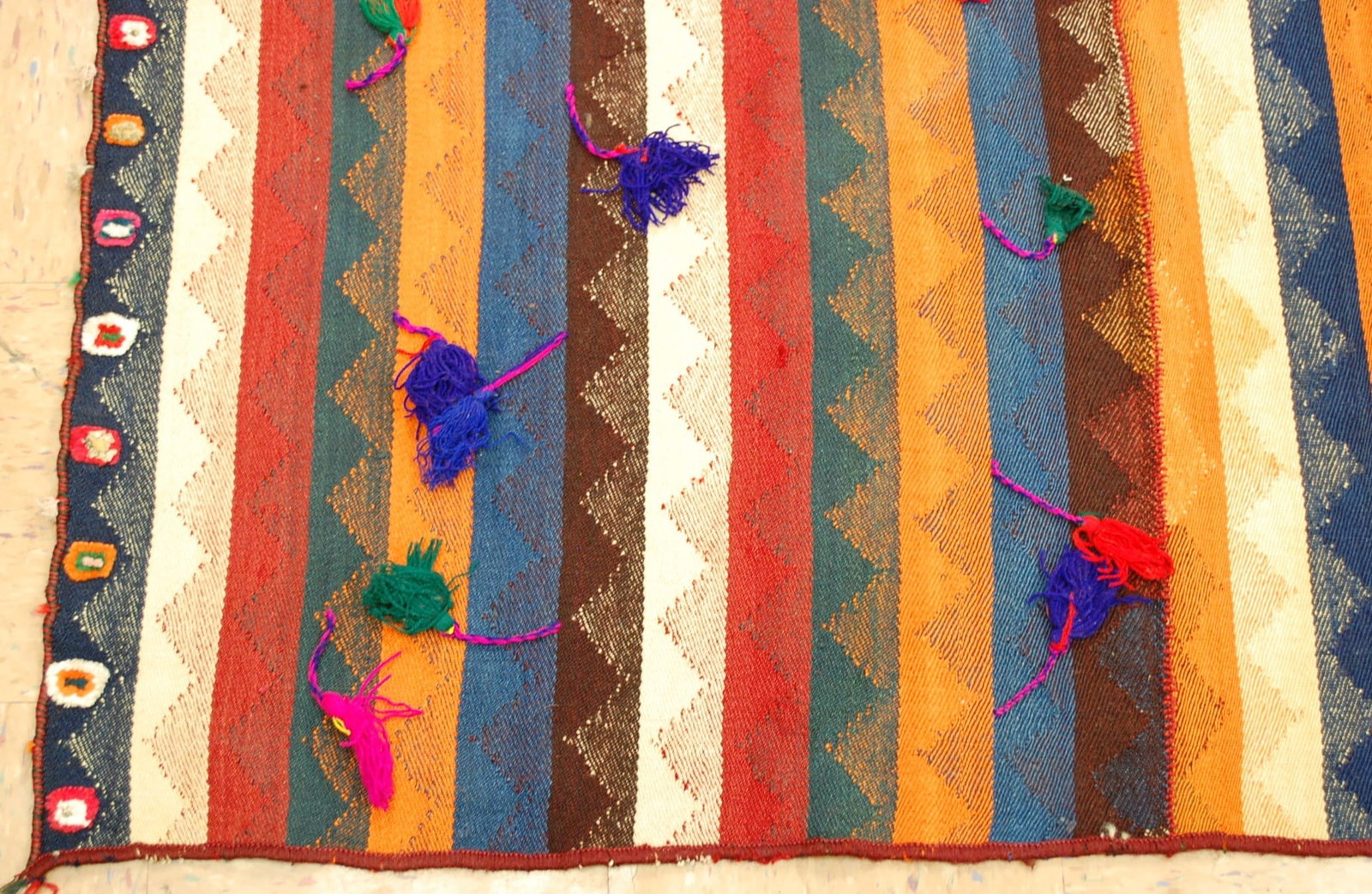 CAUCASIAN JAJIM KILIM RUG 5' x 9' - 3