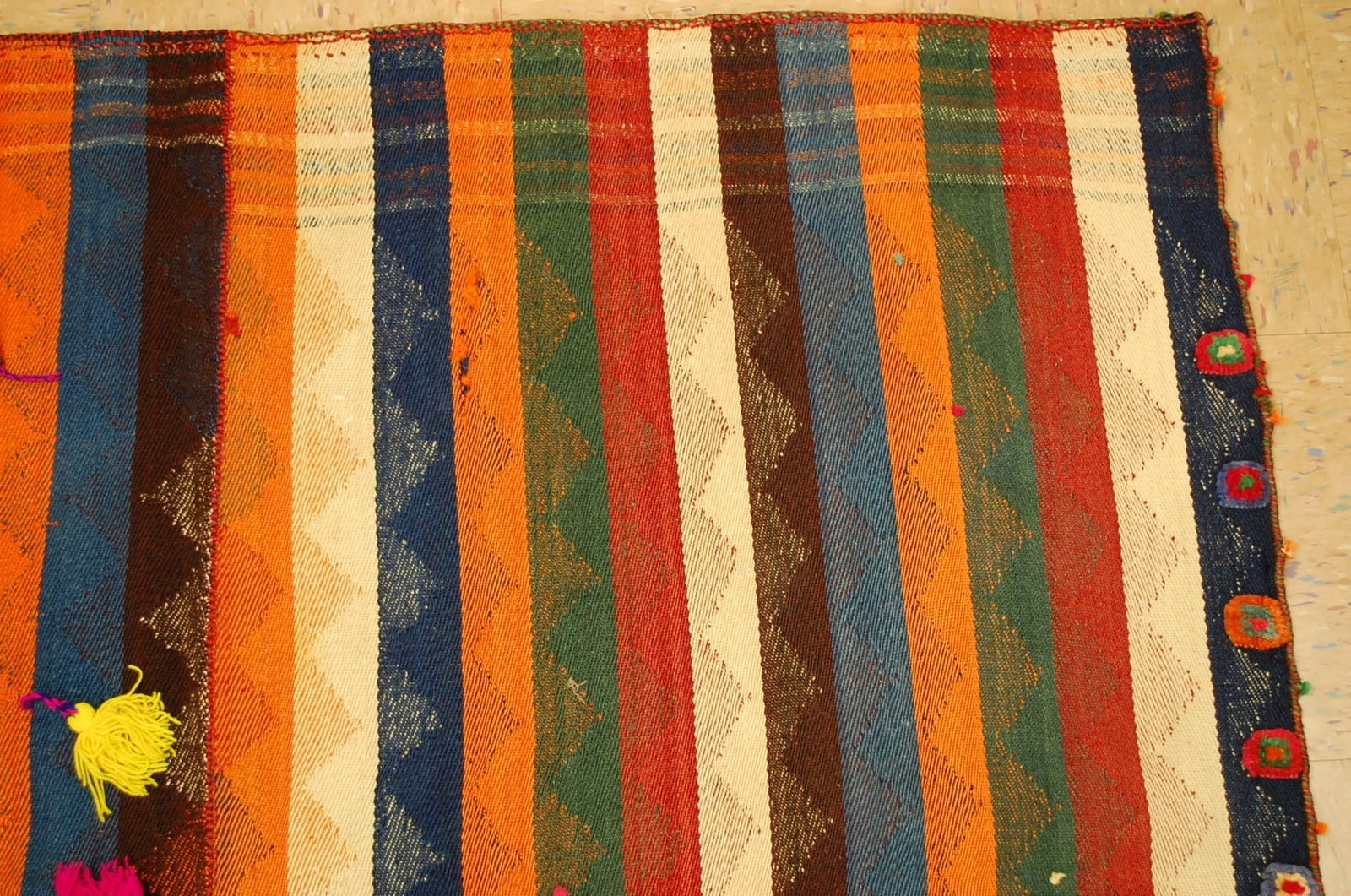 CAUCASIAN JAJIM KILIM RUG 5' x 9' - 5