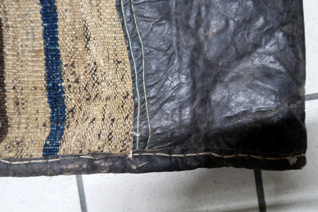 Handmade Antique Collectible Persian Kurdish Saddle Bag Rug, 1920s - 11