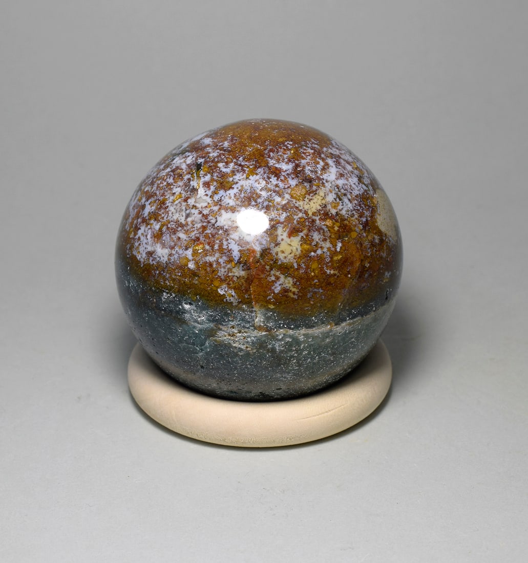 6.0 cm Polished Ocean Jasper sphere - 3