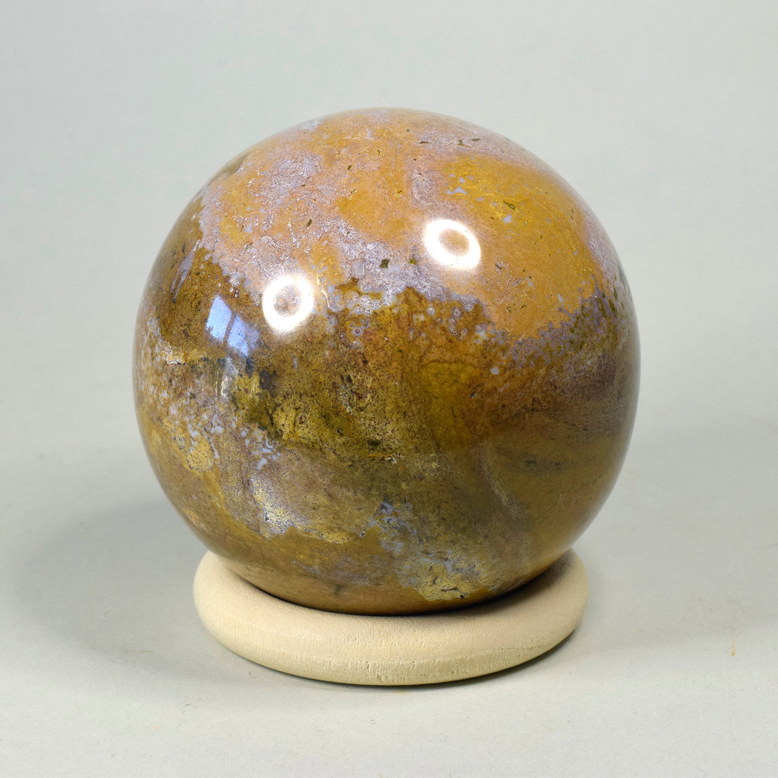 6.9 cm Polished Ocean Jasper sphere - 3