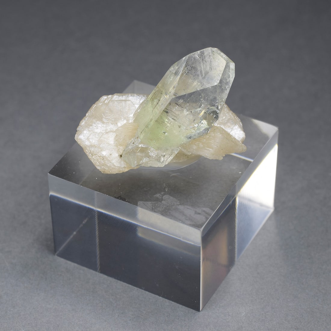 Fine Apophyllite on stilbite - 6