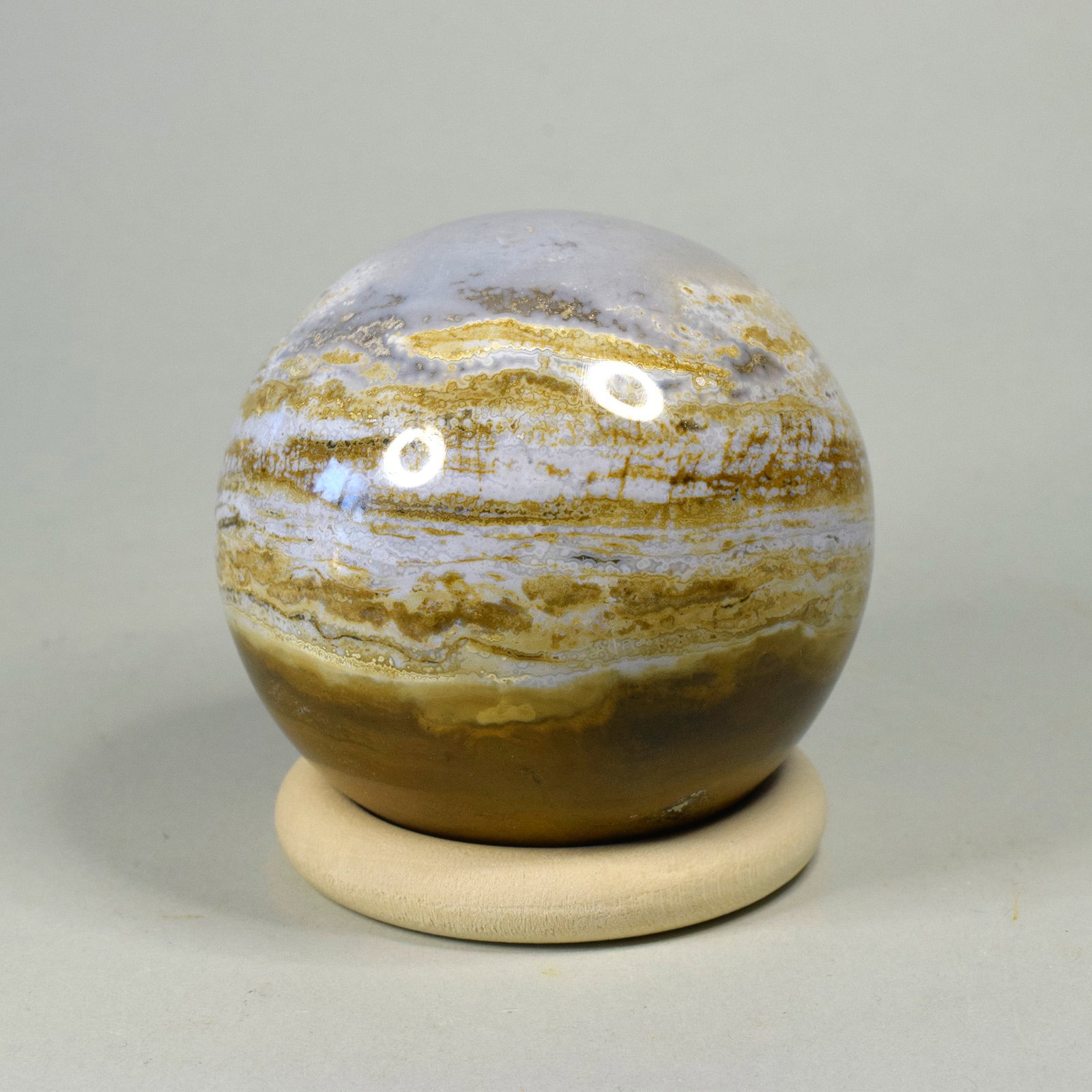 6.5 cm Polished Ocean Jasper sphere - 2