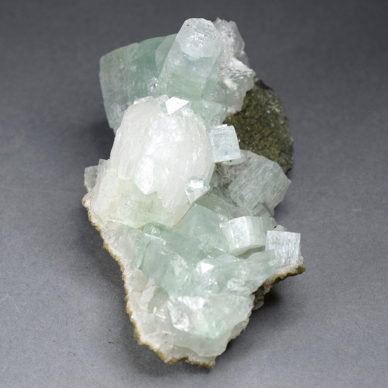 Fine Apophyllite on matrix - 6