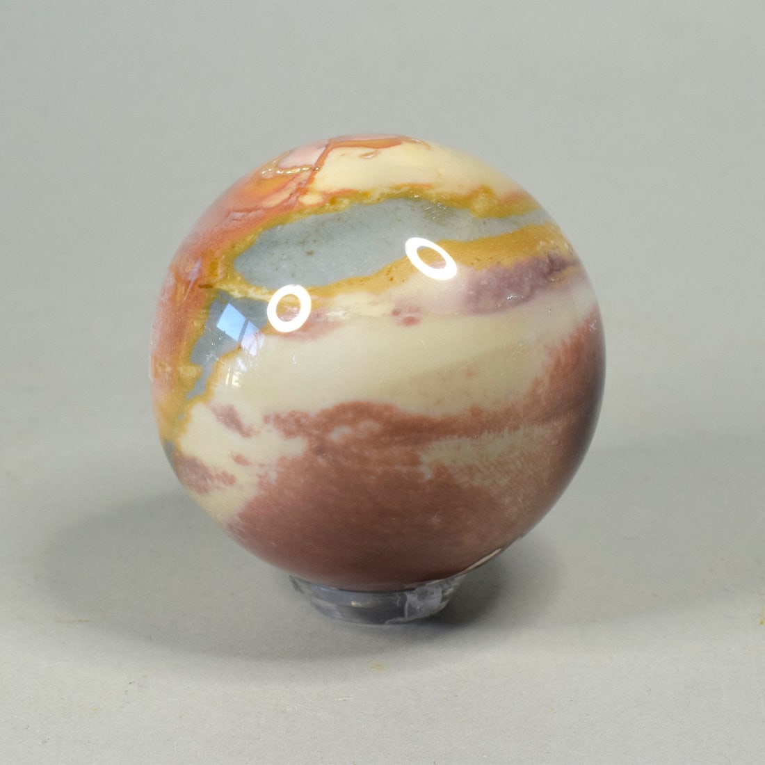 5.3 cm Polished Polychrome Jasper sphere - 2