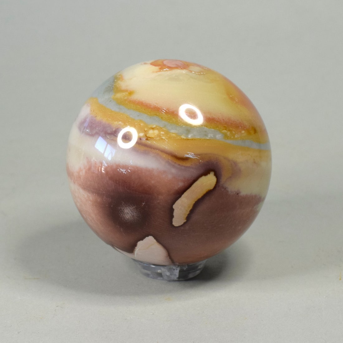 5.3 cm Polished Polychrome Jasper sphere - 3