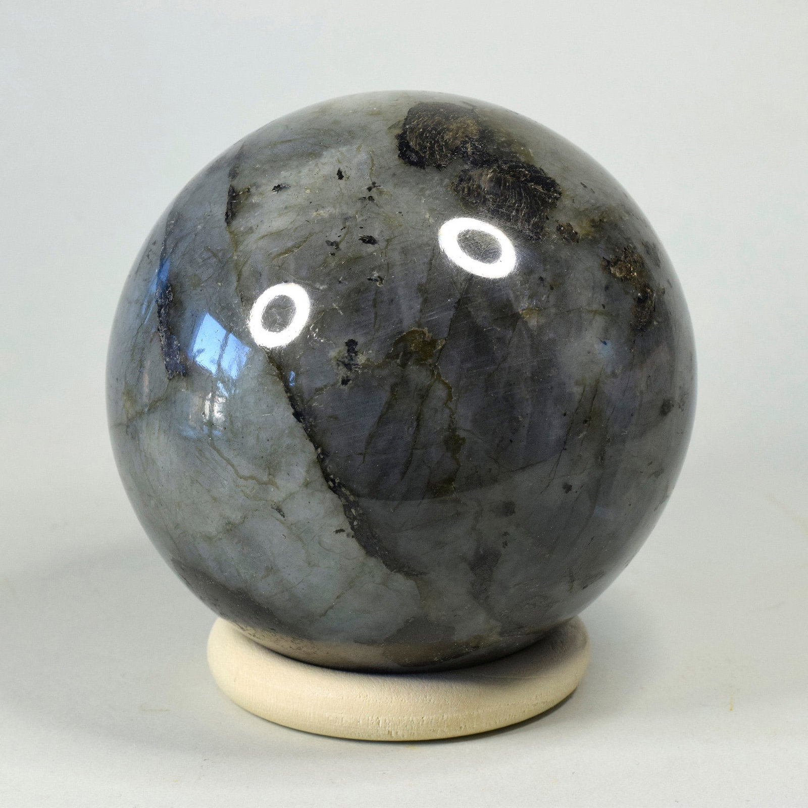 8.2 cm Polished Labradorite sphere - 2