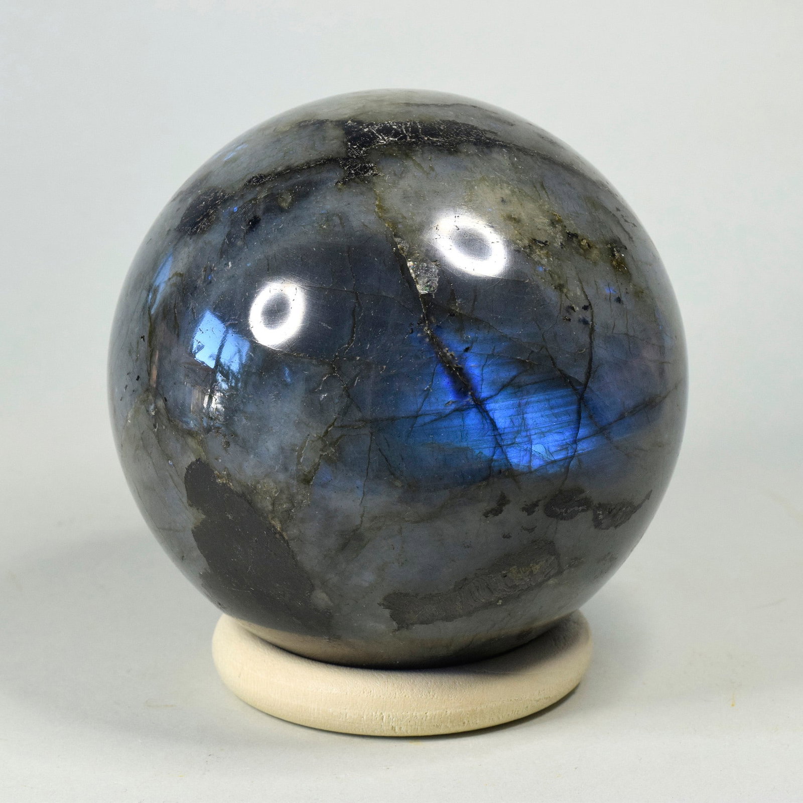 8.2 cm Polished Labradorite sphere - 4