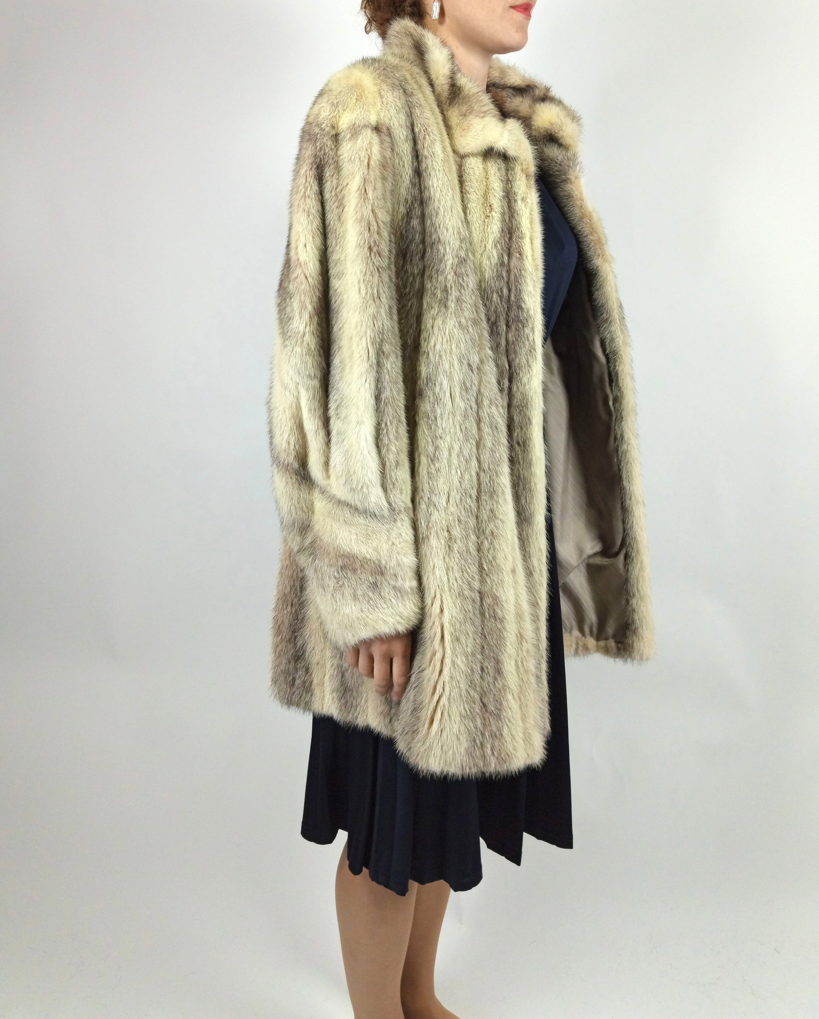 BLACK CROSS MINK FUR JACKET EU: XL ; US: 20 - 9