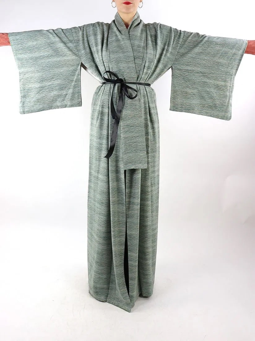 AQUA BLUE KIMONO - 5