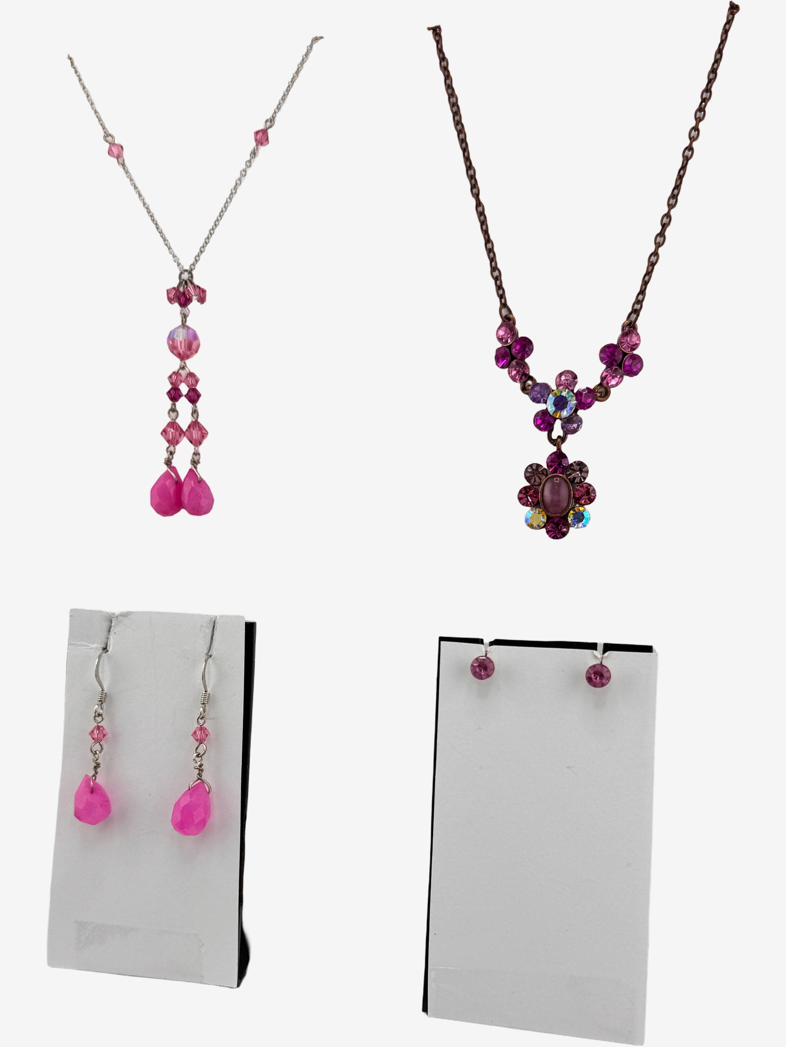 Two Sets of Decorative Necklaces and Earrings - 2