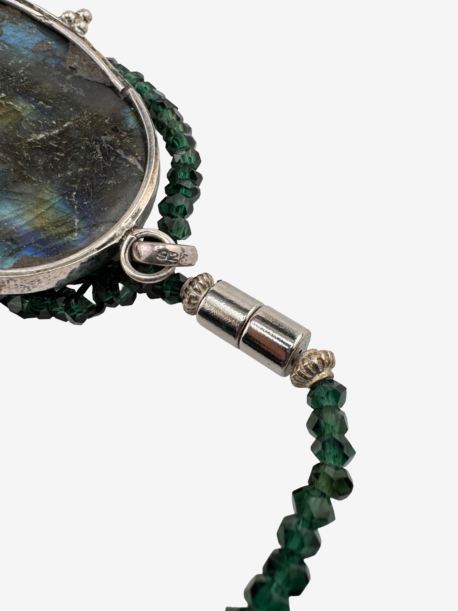 Labradorite and Bead Necklace with Sterling Silver 39.3g (incl. stones) - 4