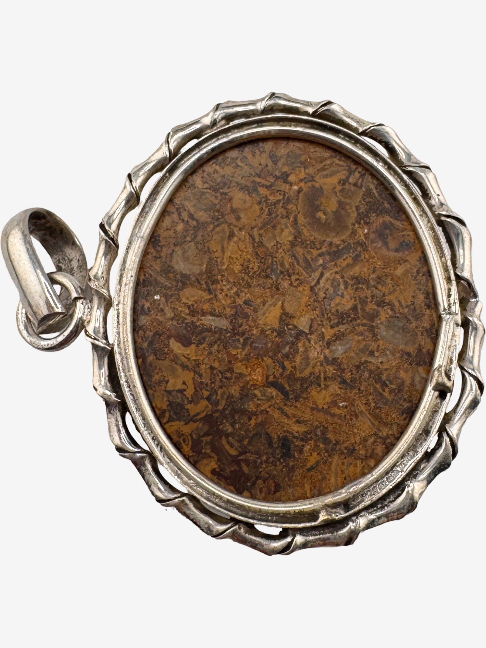 Set of two Carved Jasper and Agate Beaded Necklaces with Sterling Silver Pendant 23.10g (incl. - 4