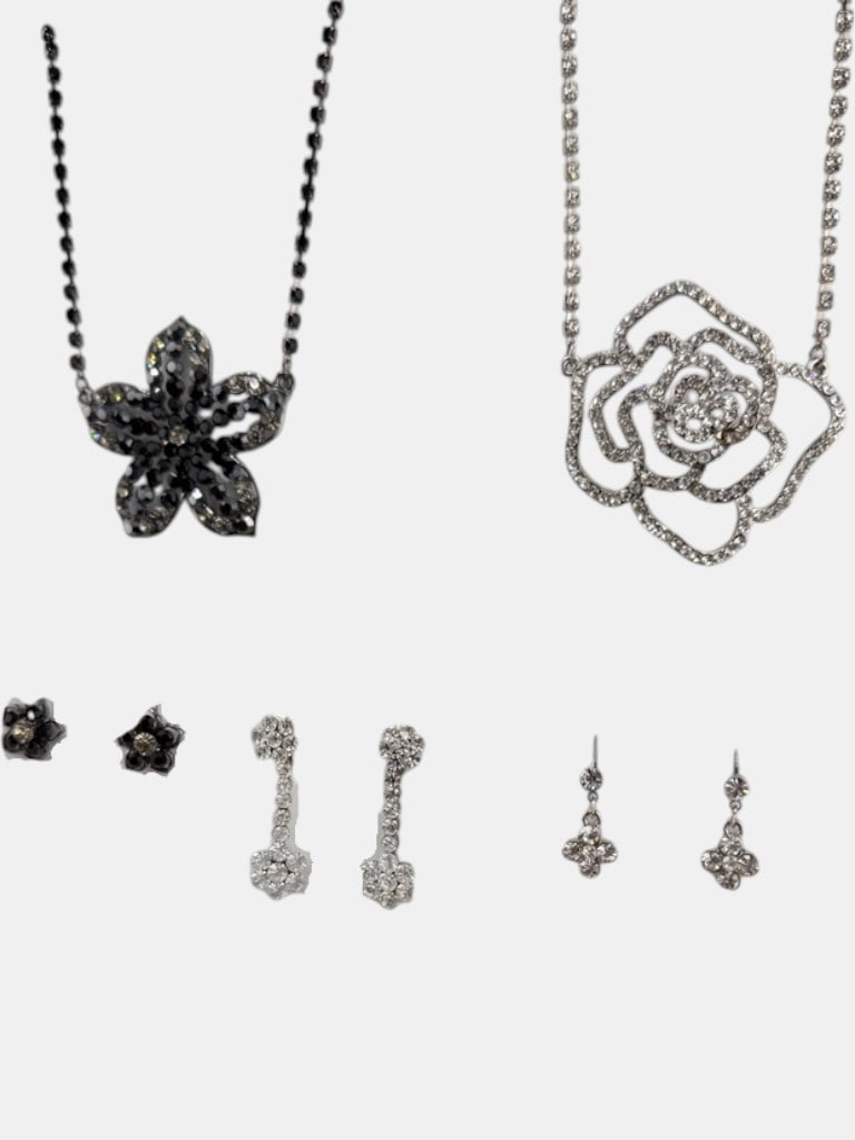 A Collection of Costume Jewelry Necklaces and Earrings - 2