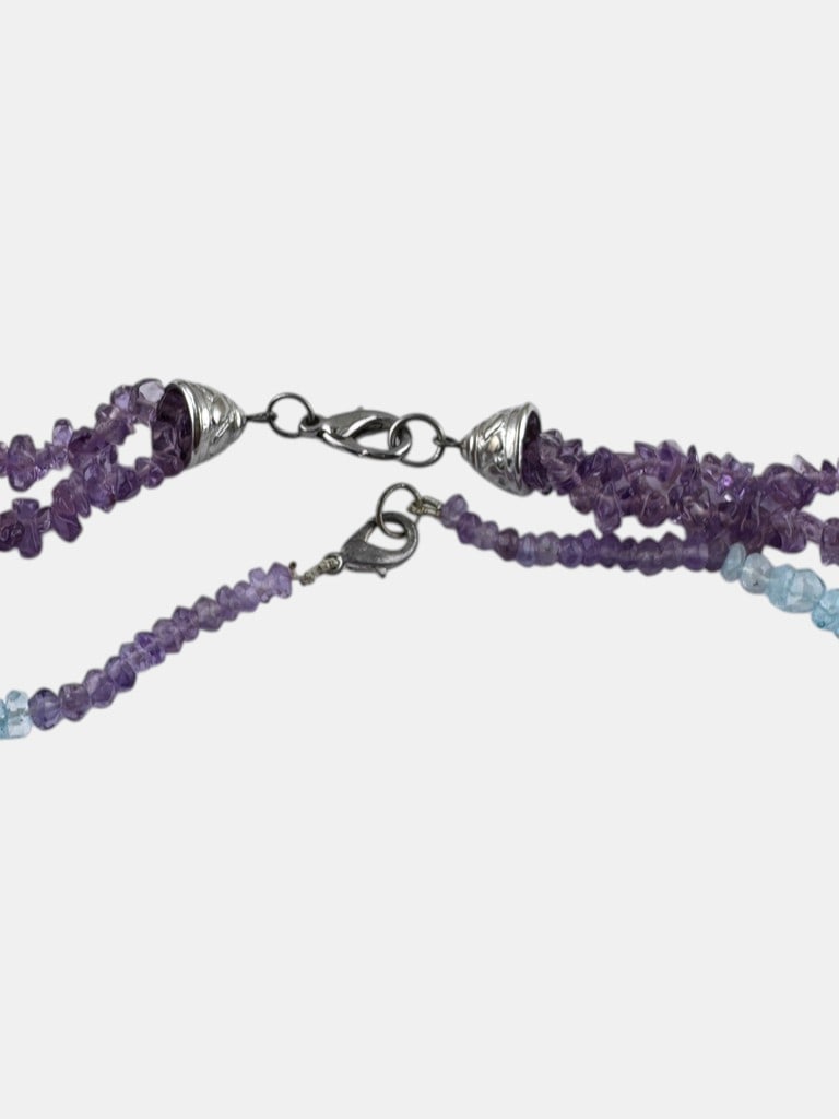 Vintage Amethyst Beaded Necklaces & Sterling Silver Amethyst Earrings Ð 14Ó & 16Ó - 4