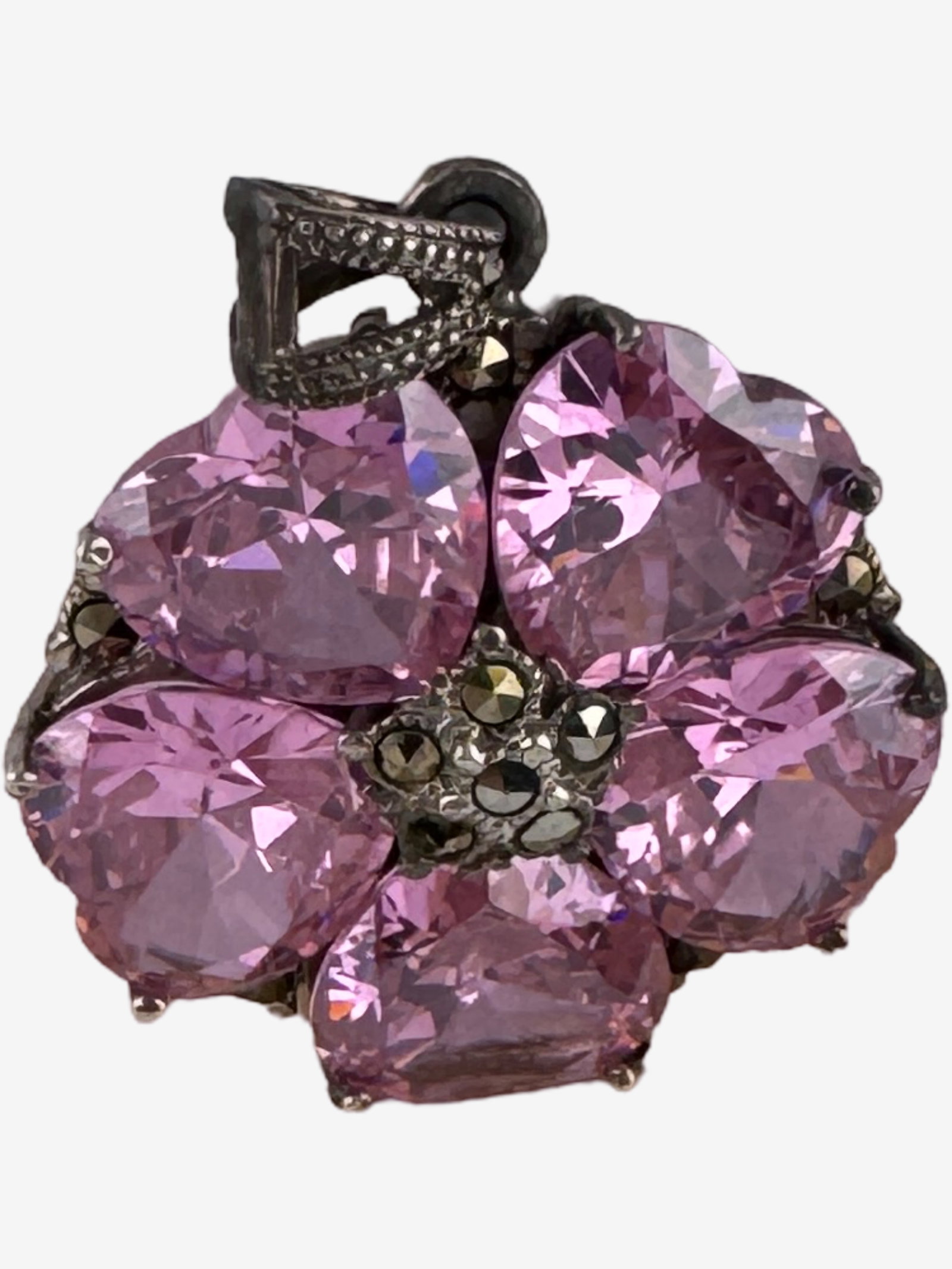 Vintage Sterling Silver Necklace and Pendant Set - 5