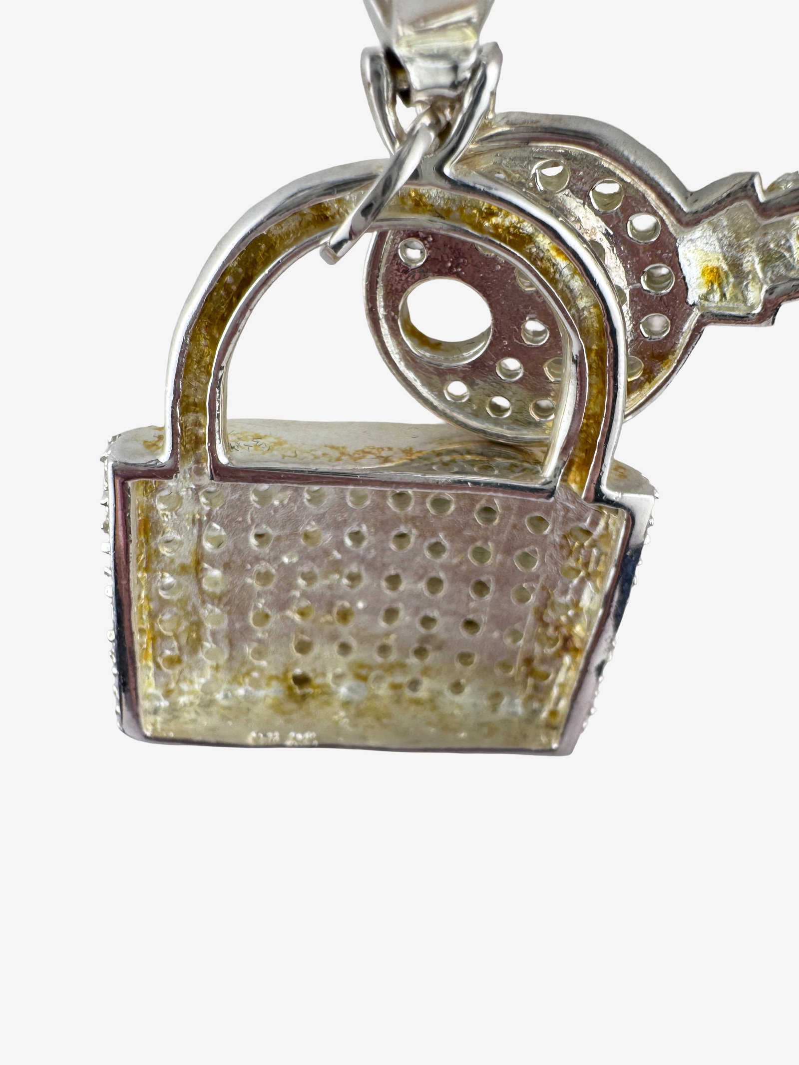 Heavy Vintage Sterling Silver Necklace - 3