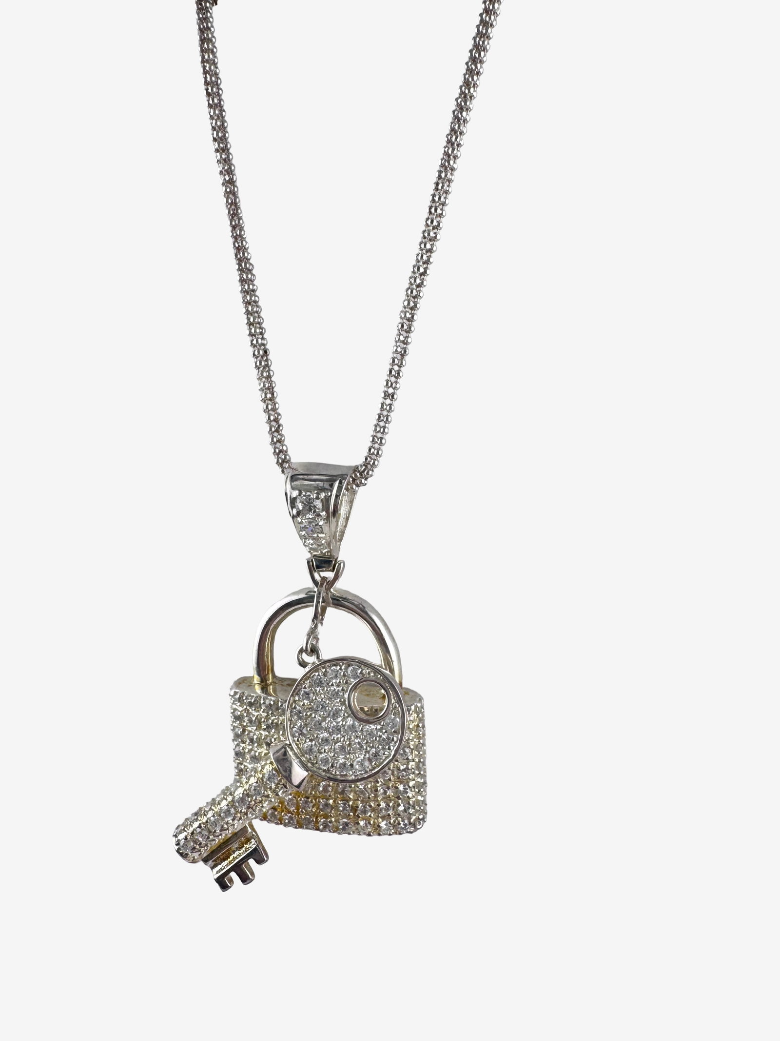 Heavy Vintage Sterling Silver Necklace - 4