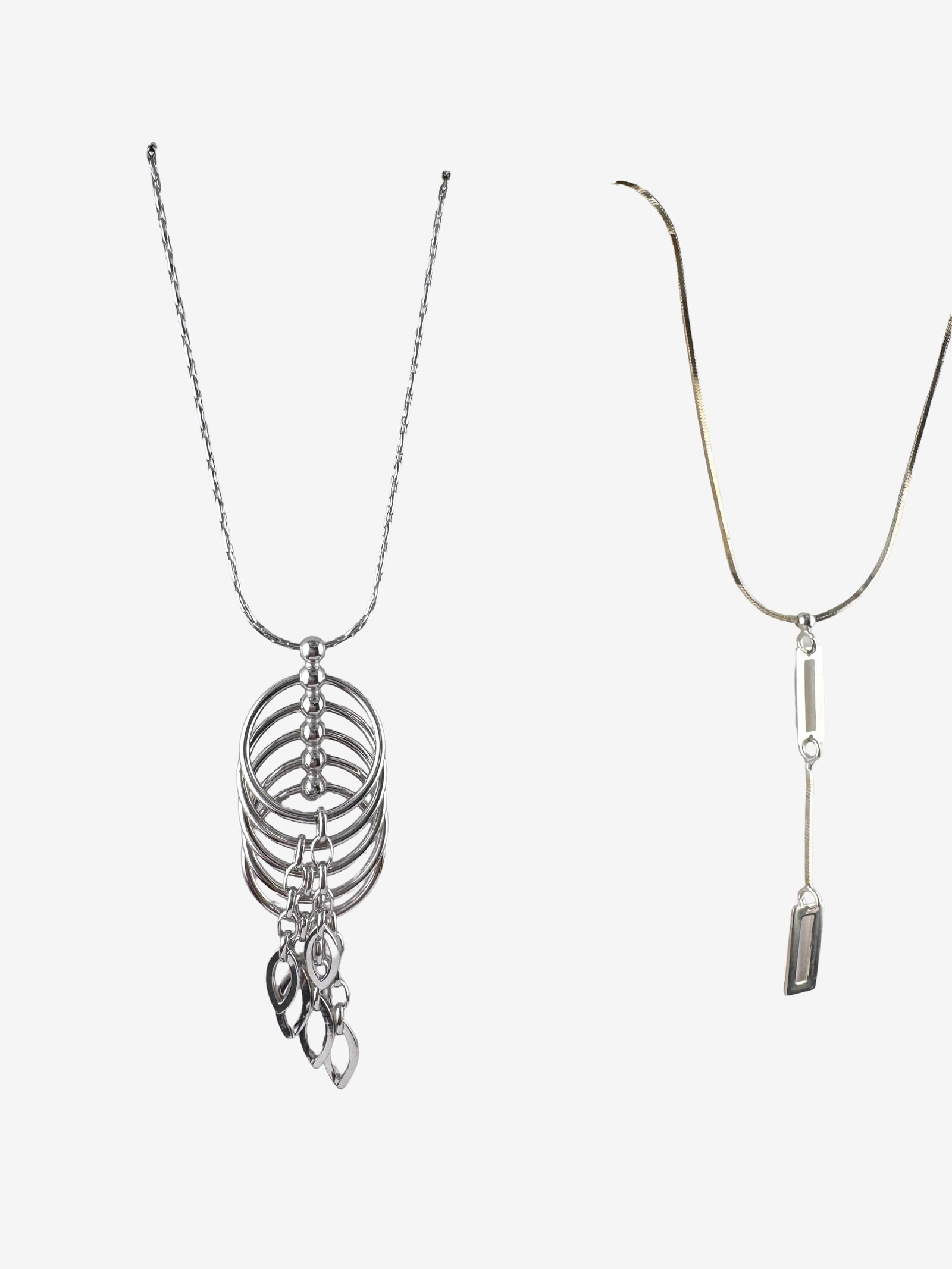 Vintage Sterling Silver Necklace Set - 2