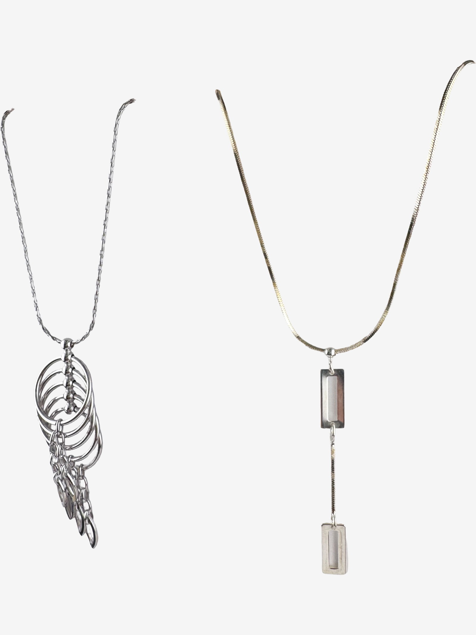 Vintage Sterling Silver Necklace Set - 3