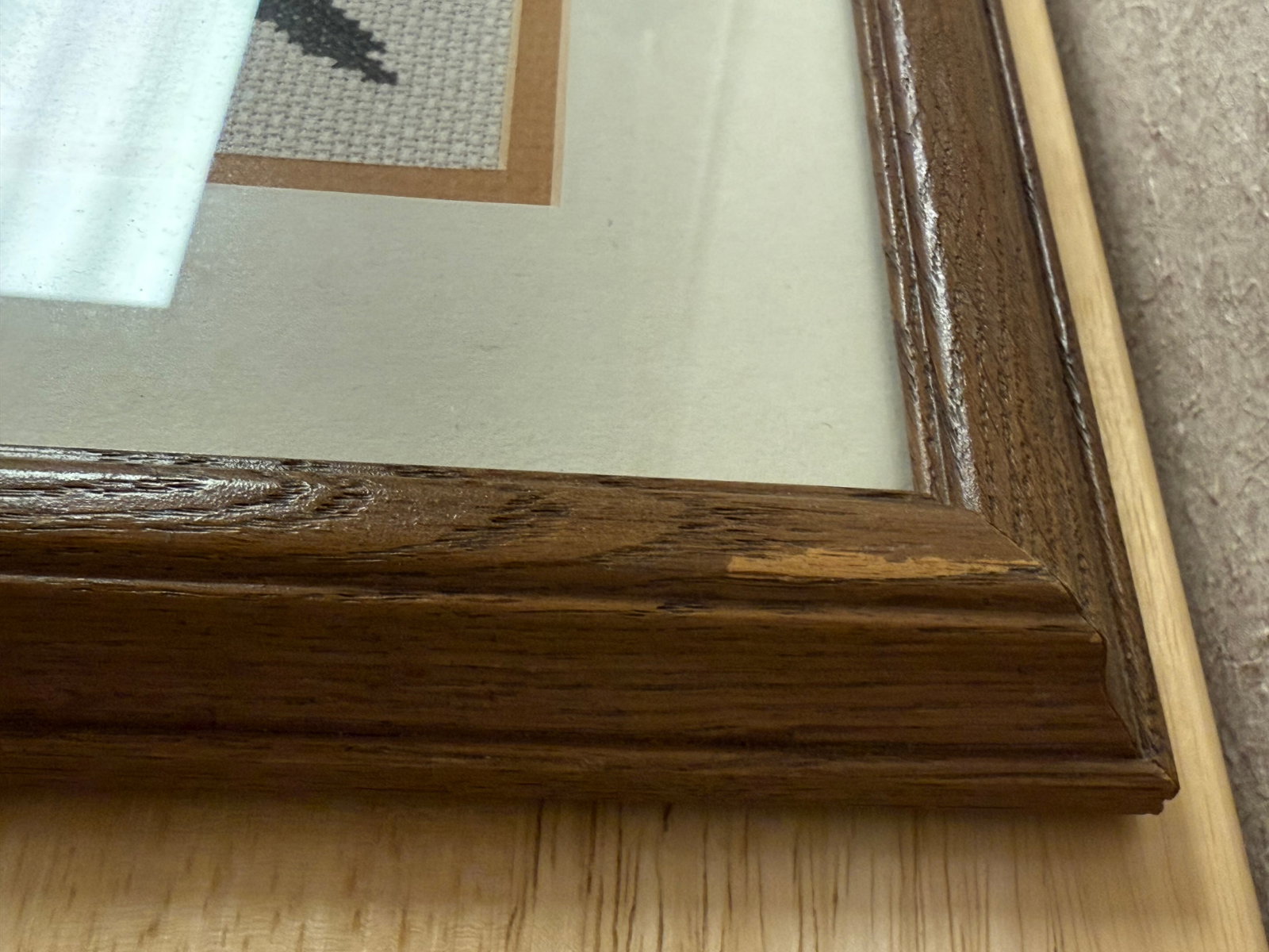 Vintage 1984 Framed Monarch Horizons Canada Geese Counted Cross Stitch - 6