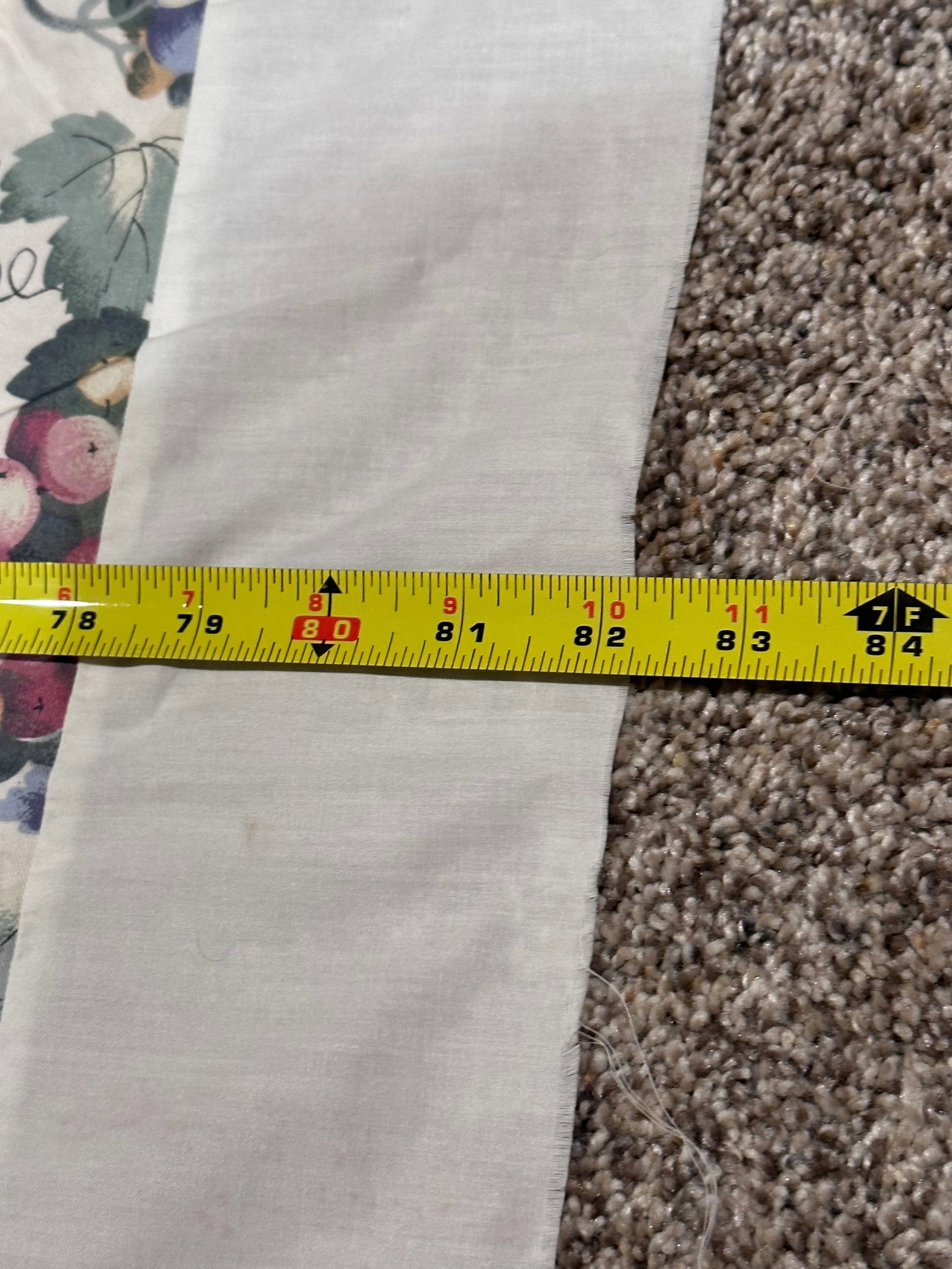 Vintage Mid 20th Century Quilt Top Pink Grapes Star Pattern - 6