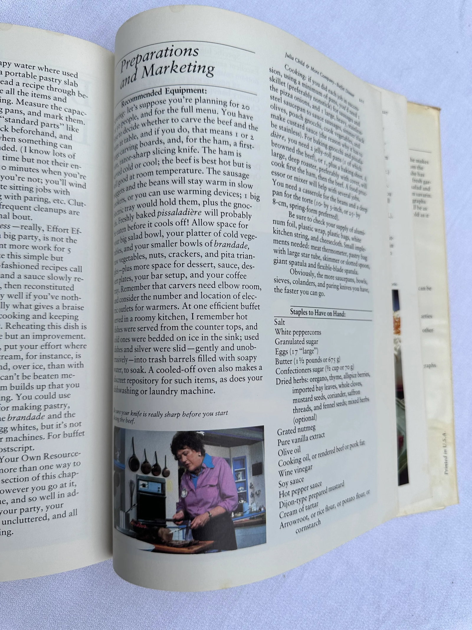 1979 Julia Child and More Company by Julia Child First Edition Hardcover - 7