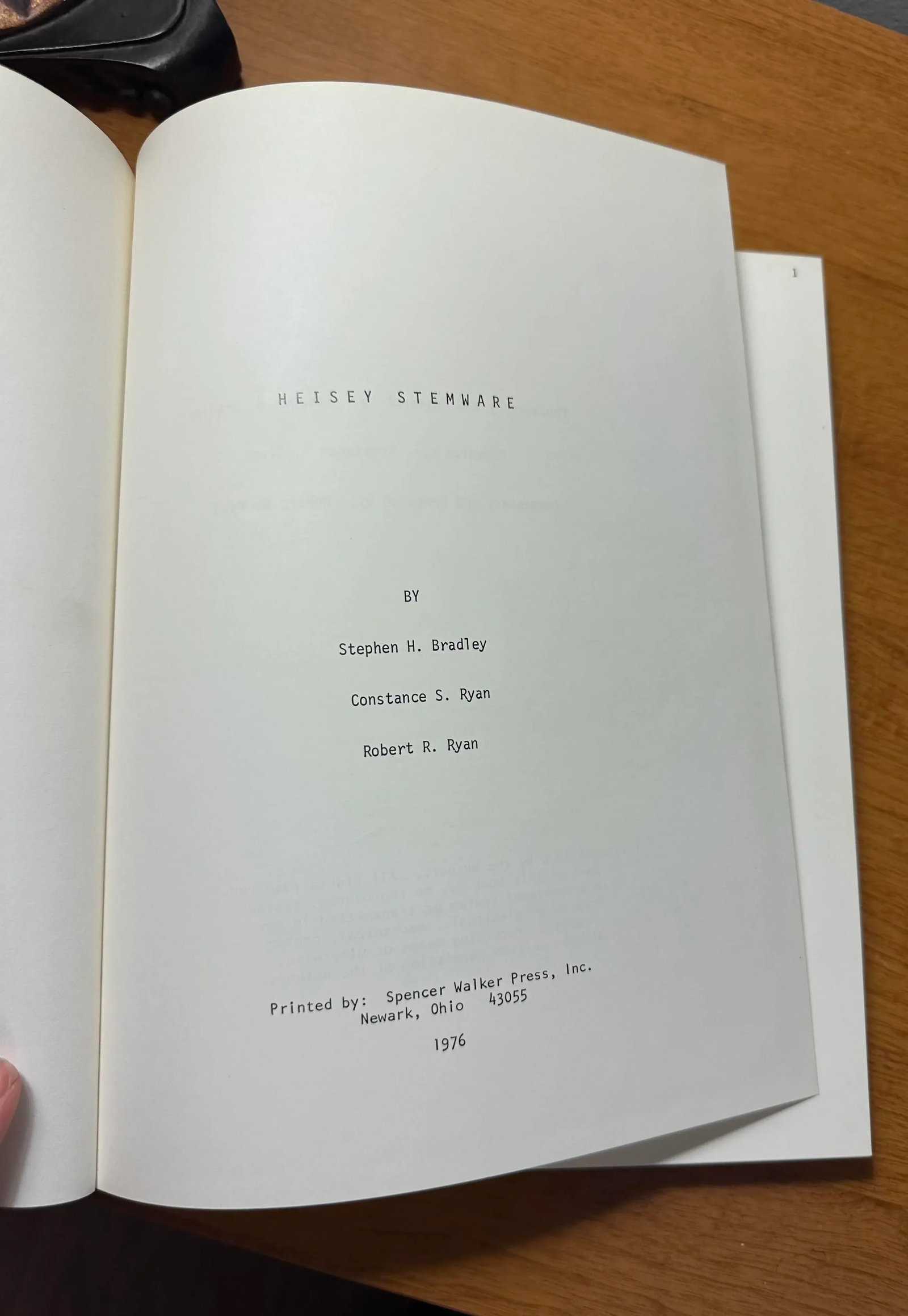 1976 Heisey Stemware Hardcover Book - 3