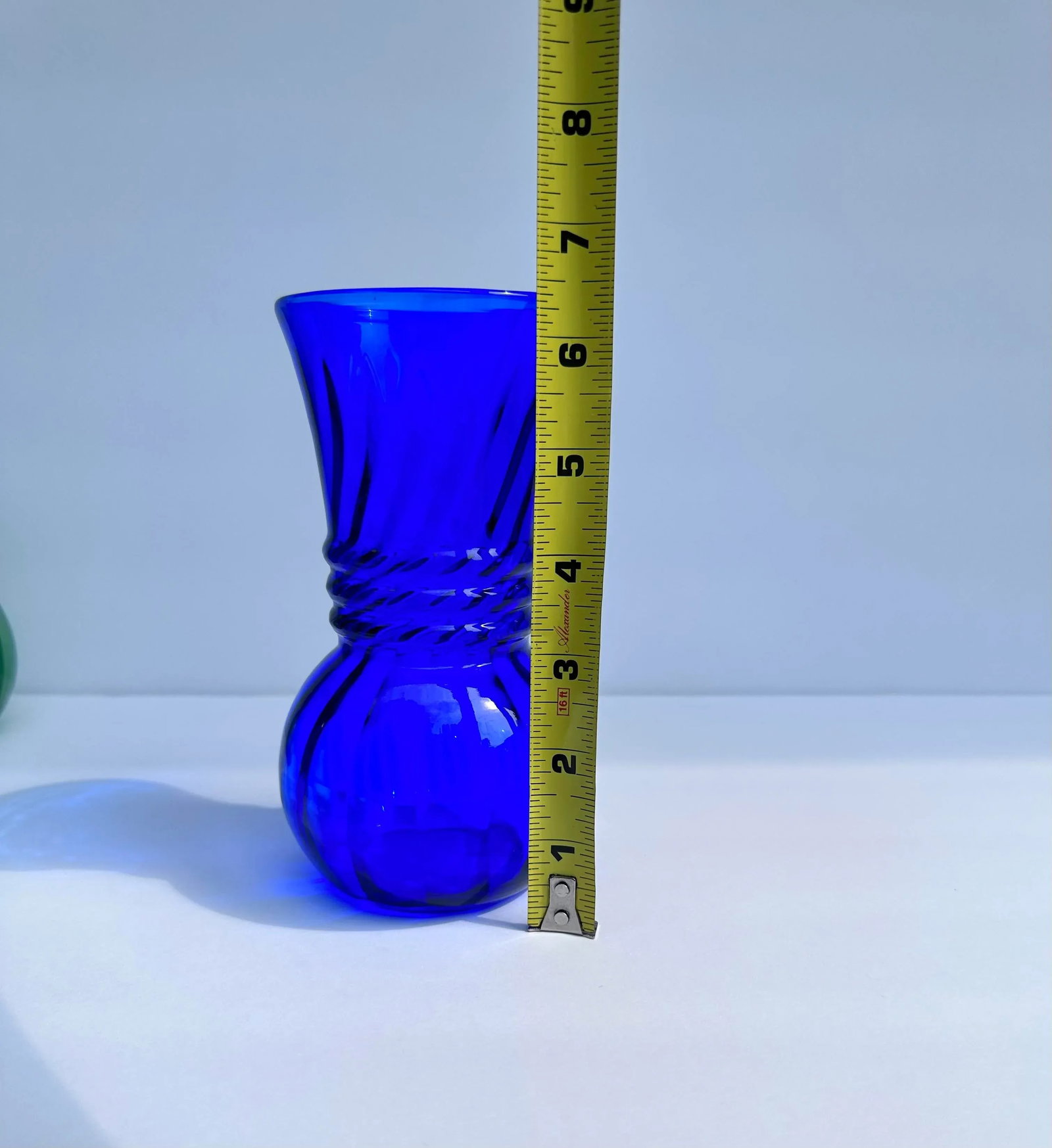 Mid 20th Century Cobalt Blue Glass Vase Mid-Century Modern - 5