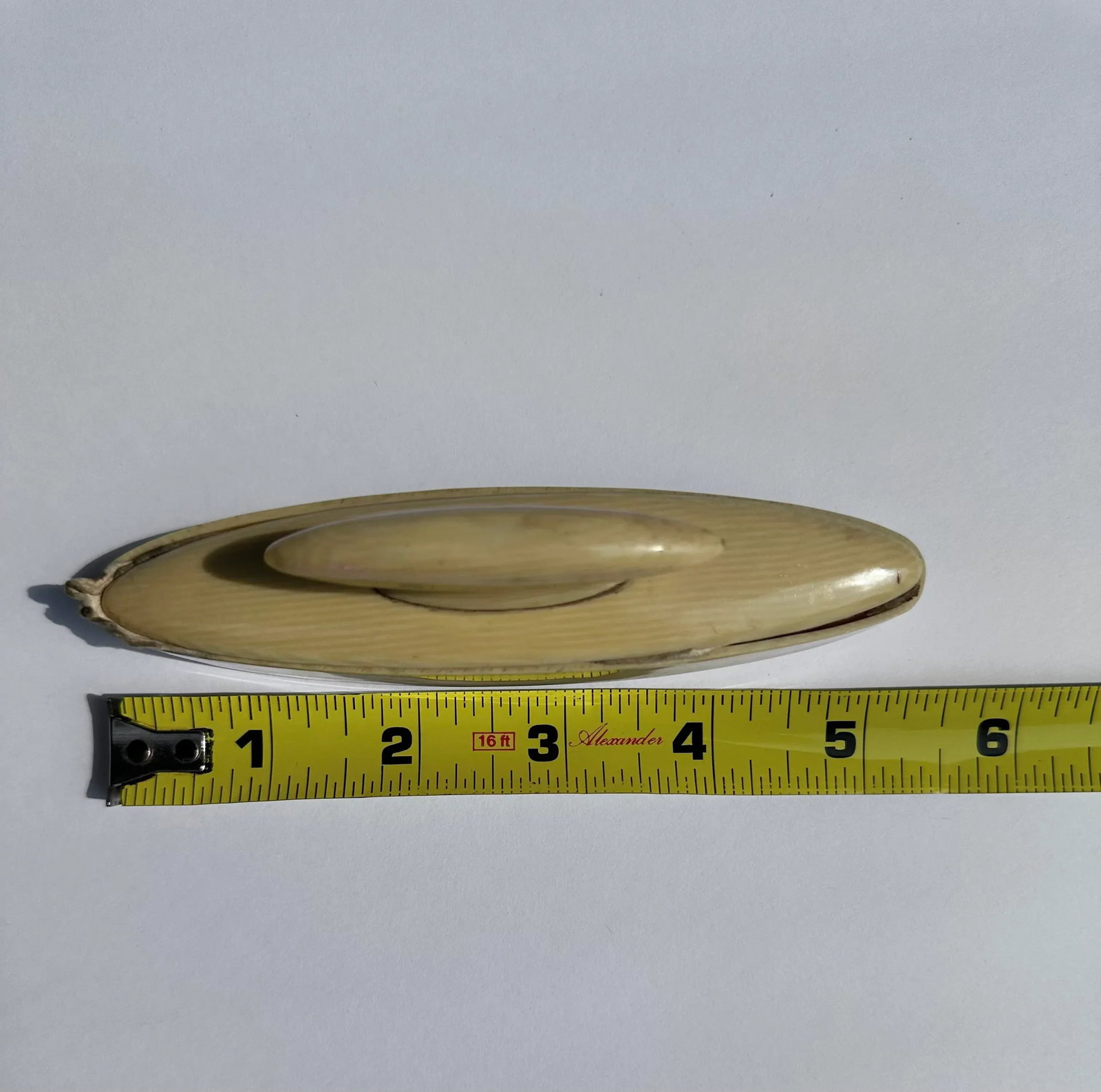 1920's Art Deco Ivory Py-Ra-Lin Nail Buffer Vanity Accessory - 3