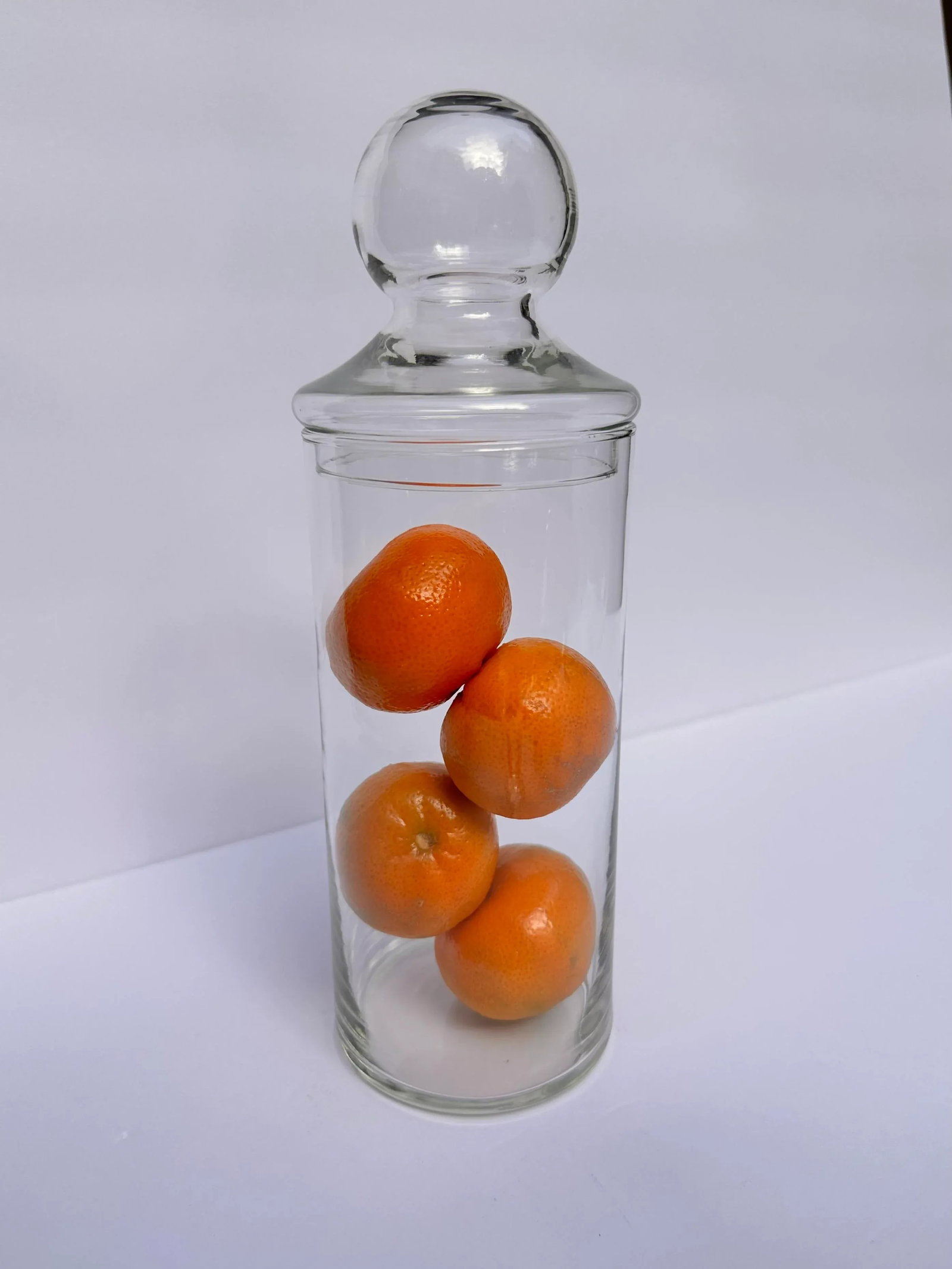 Apothecary Clear Glass Cylinder Jar - 2