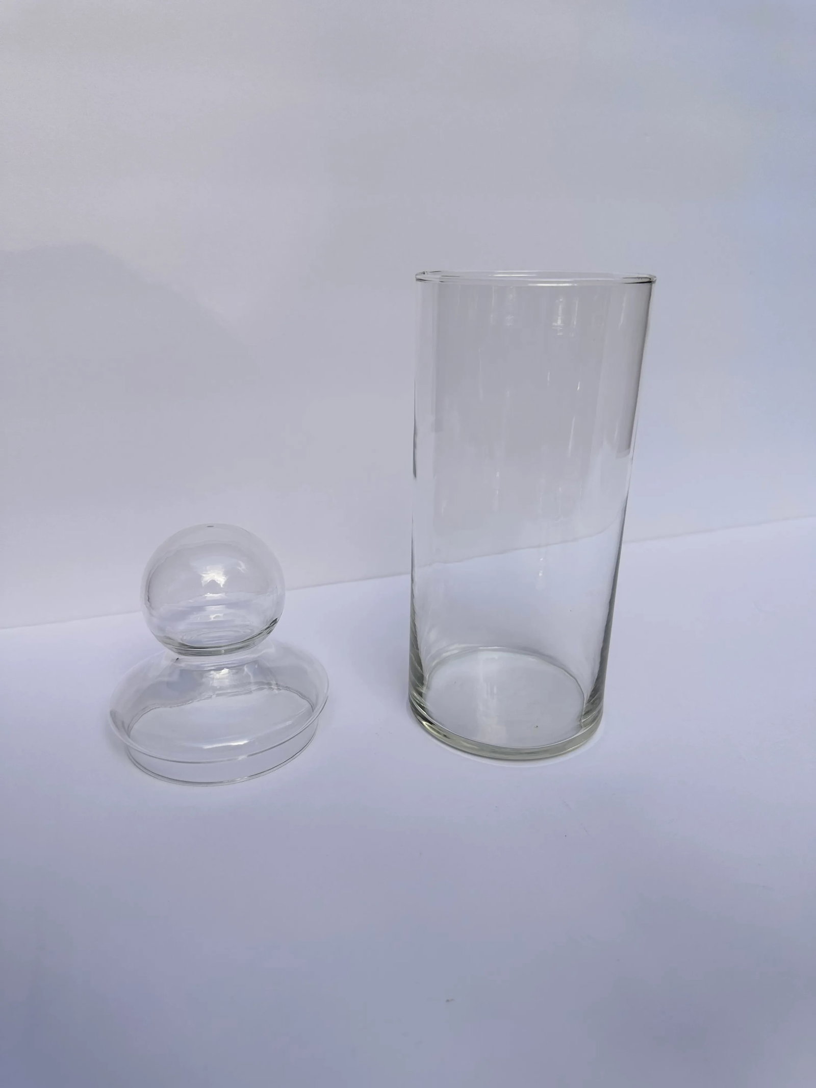 Apothecary Clear Glass Cylinder Jar - 3