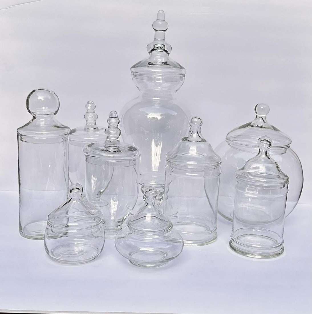 Apothecary Clear Glass Cylinder Jar - 5