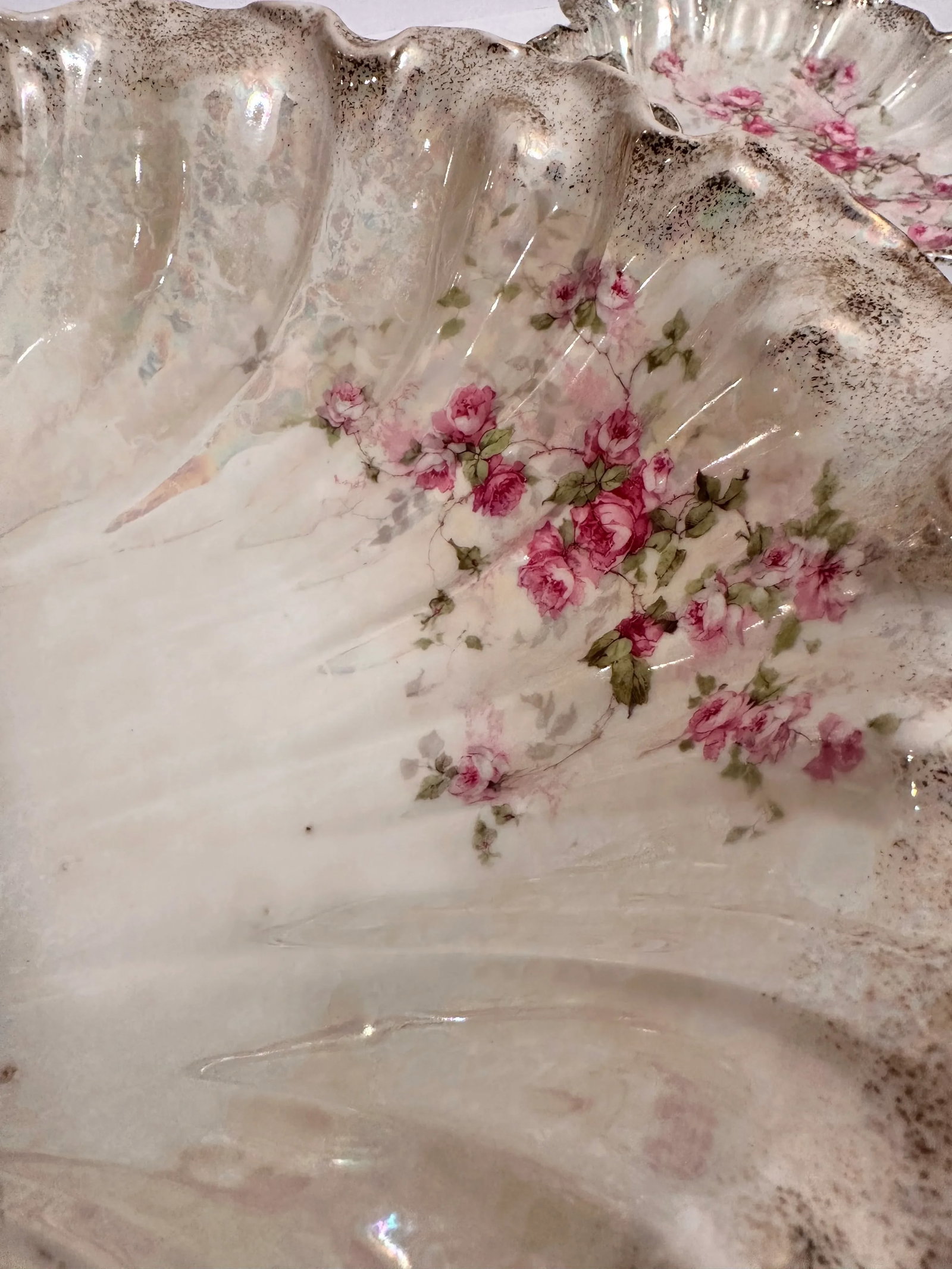 Antique Sea Shell Serving Bowl Set, Germany- 5 Pieces - 6