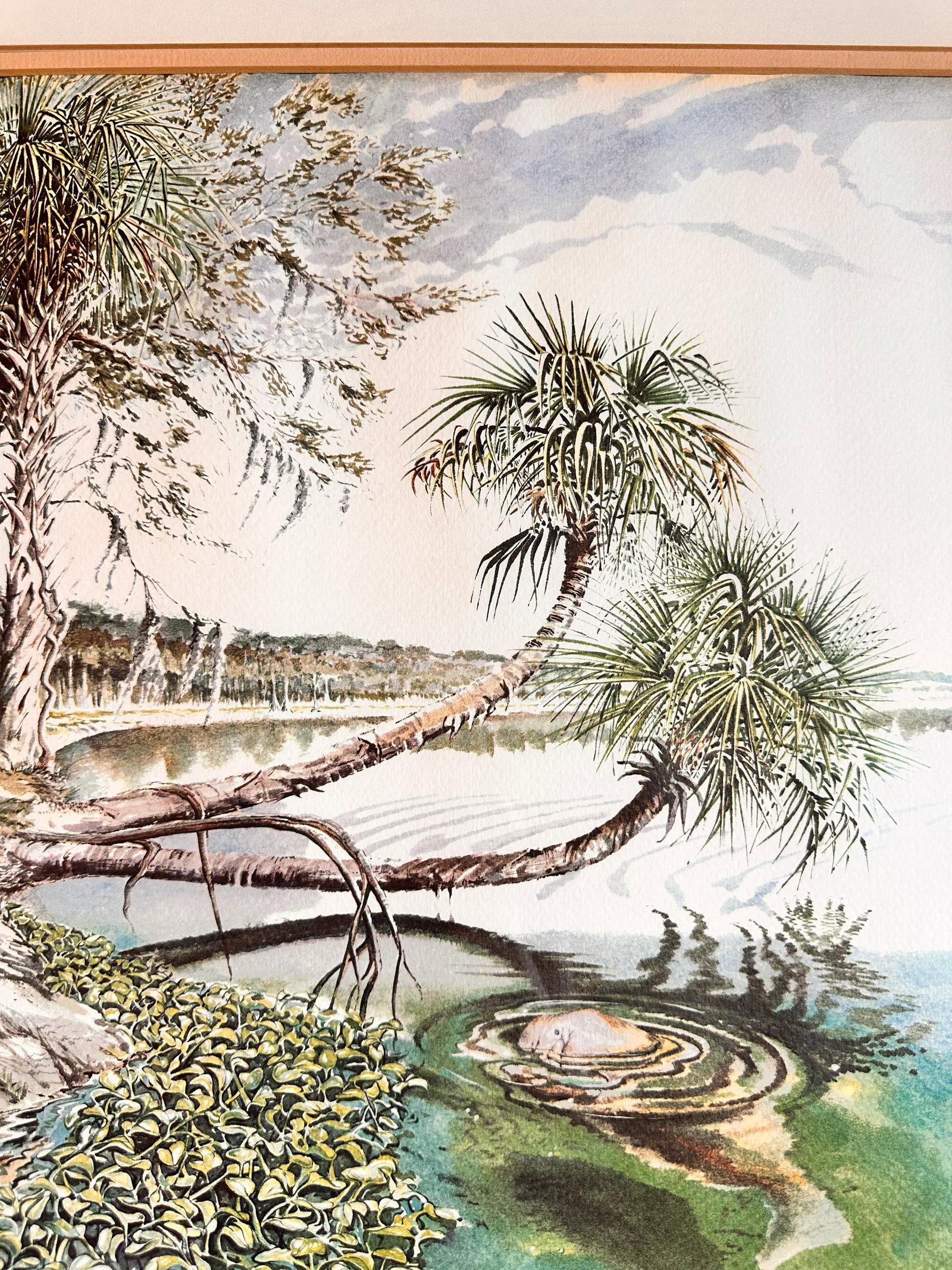 Limited Edition 3/500 Tropical Seascape Watercolor - 3