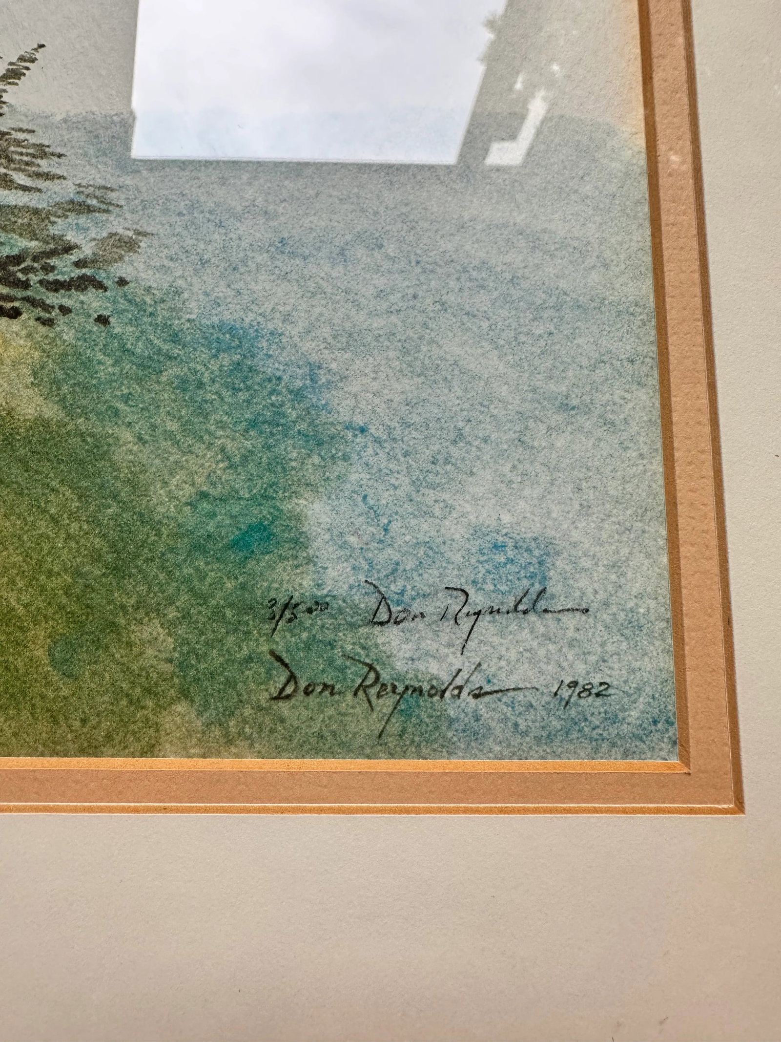 Limited Edition 3/500 Tropical Seascape Watercolor - 6