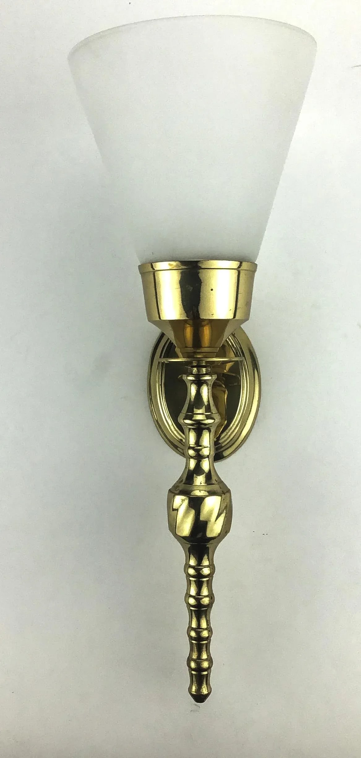 MCM Brass Wall Candle Sconce - 2