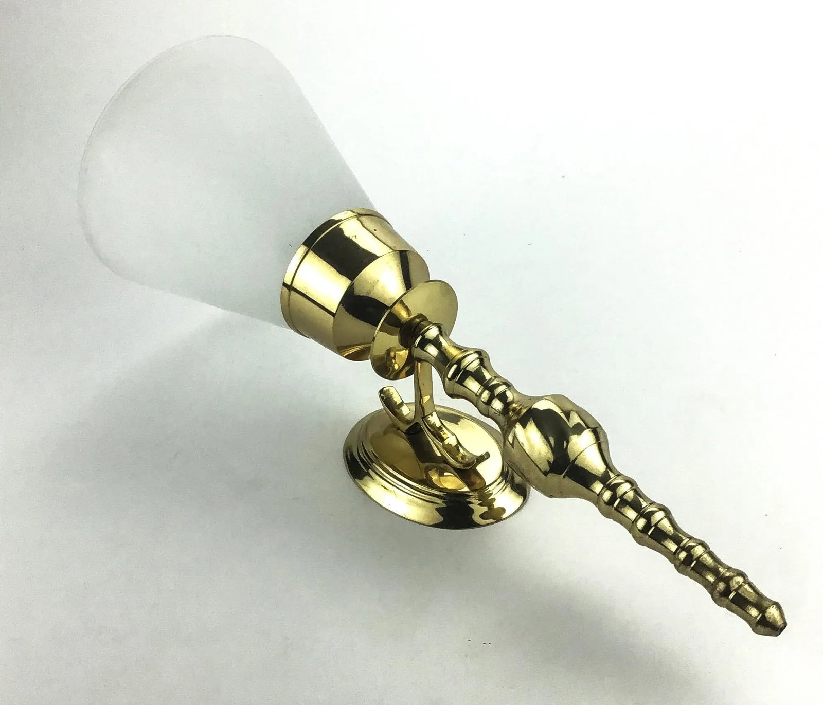 MCM Brass Wall Candle Sconce - 3