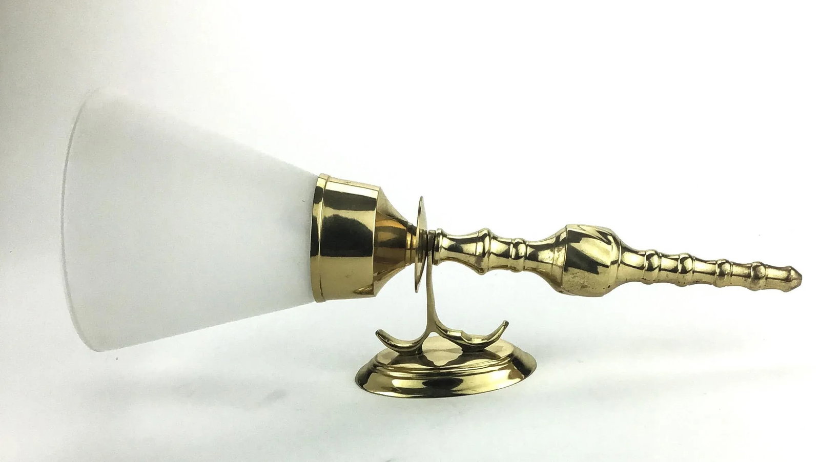 MCM Brass Wall Candle Sconce - 4