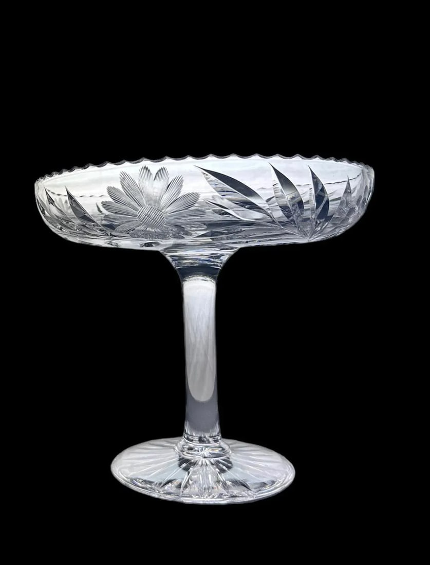 Antique American Brilliant Period Comport - 5