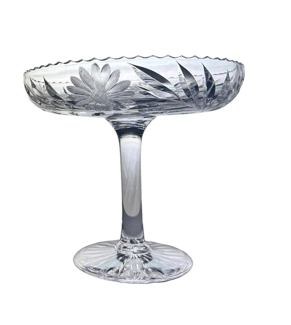 Antique American Brilliant Period Comport - 7