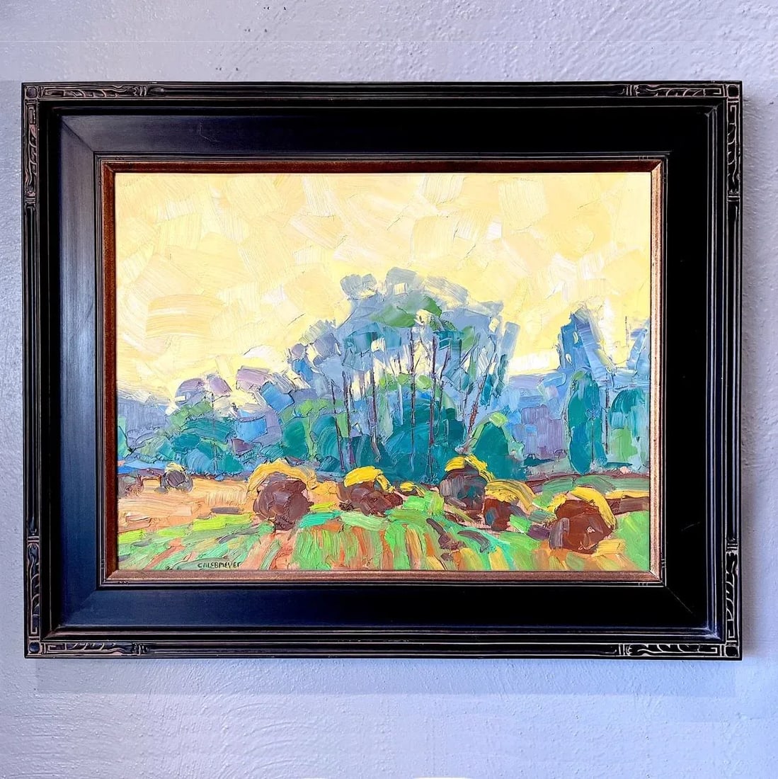 Western Landscape Painting - Montana Ranch - "Summer Fades" by Caleb Meyer - 12