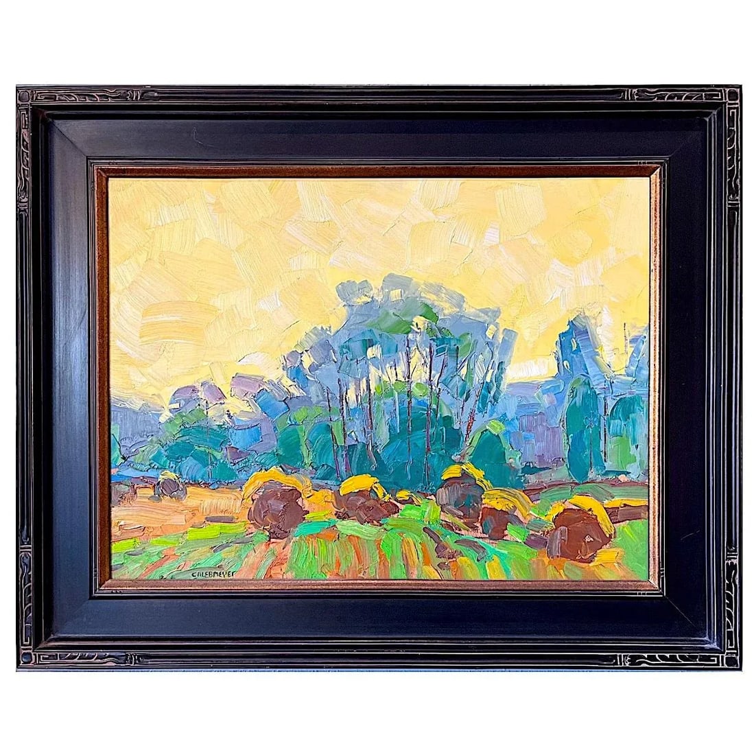 Western Landscape Painting - Montana Ranch - "Summer Fades" by Caleb Meyer - 13