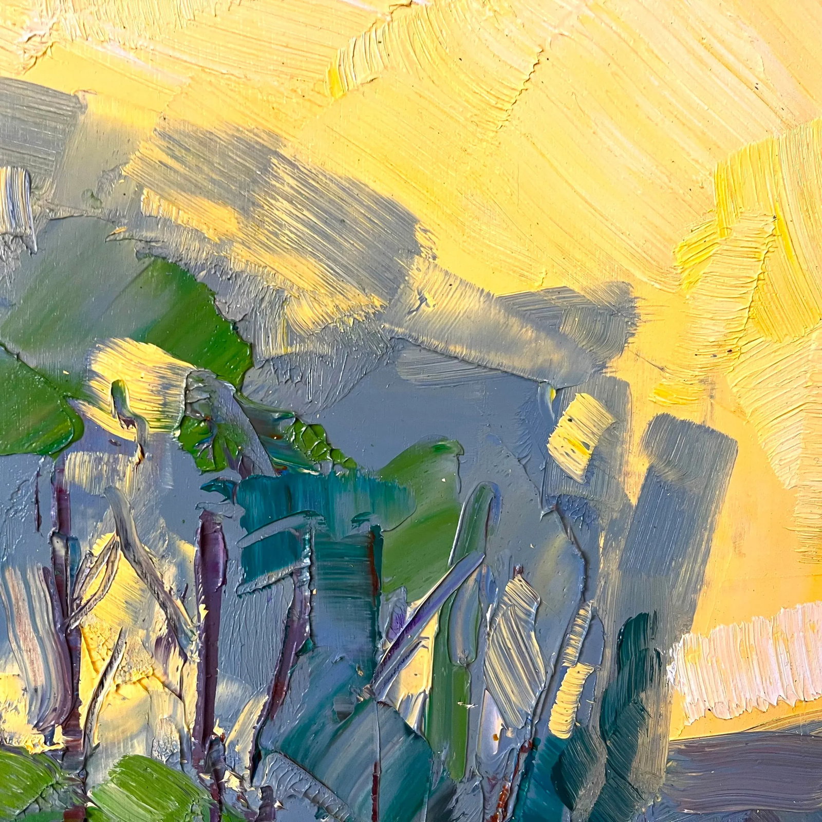 Western Landscape Painting - Montana Ranch - "Summer Fades" by Caleb Meyer - 5