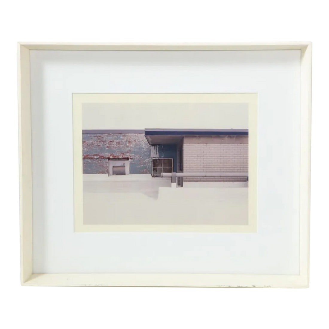 Framed "Greyhound" Photograph by Doug Fogelson, 1998: Framed "Greyhound" photograph by Doug Fogelson, 1998. Printed in an edition of 3. From the photographer: "[The photograph] is of the roof of the Greyhound Station that used to be located just north
