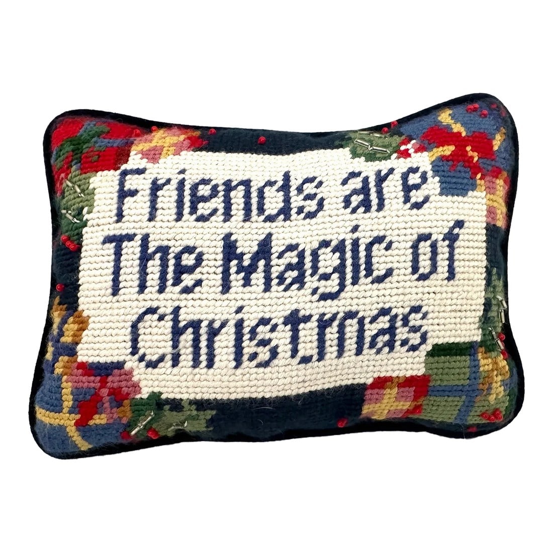 Needlepoint Holiday Decorative Pillow (1 of 4)