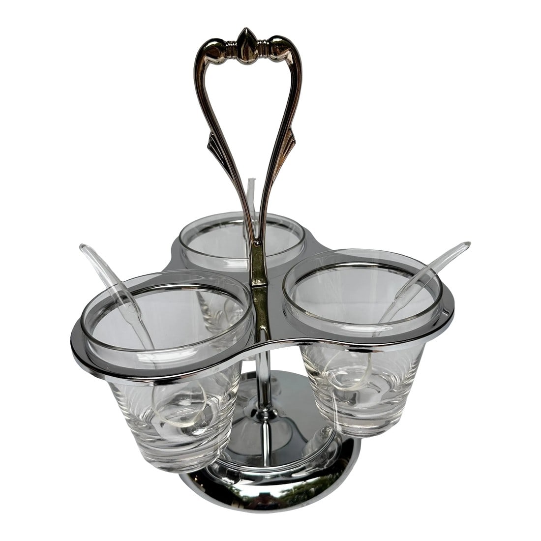 Mid 20th Century Serving Condiment Carousel Caddy Vogue by Kromex (1 of 8)