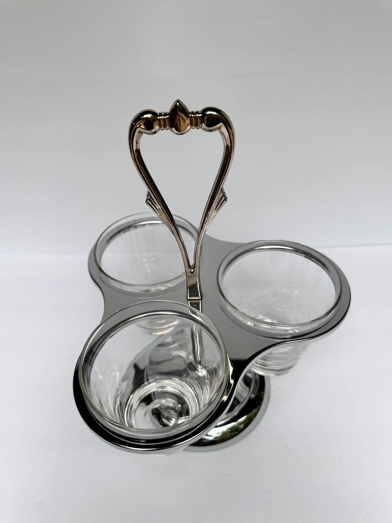 Mid 20th Century Serving Condiment Carousel Caddy Vogue by Kromex - 4